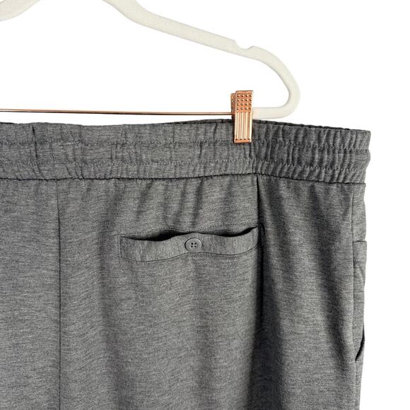 George Shorts Mens 2XL 44-46 Gray Super Soft Knit Lounge Stretch Drawstring 9" - Picture 4 of 7